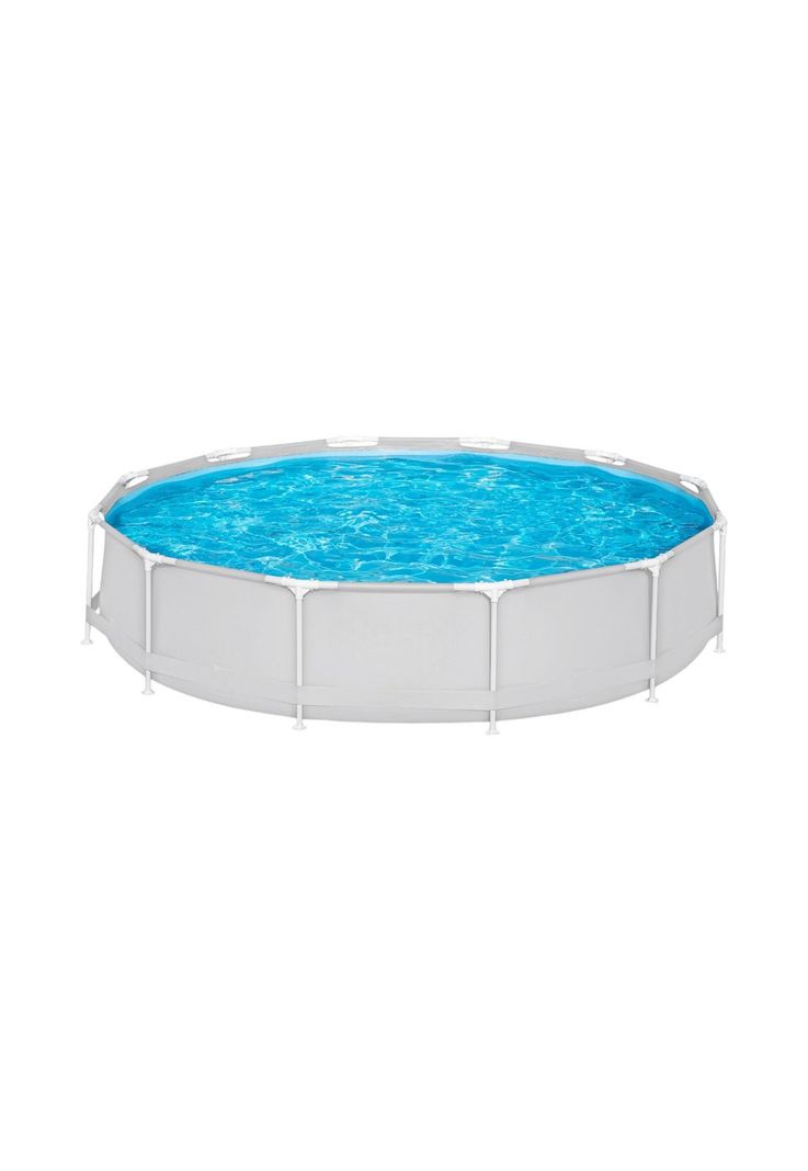 Piscina Bestway Redonda con filtro Deluxe Gris 3.66MX76Cm-0
