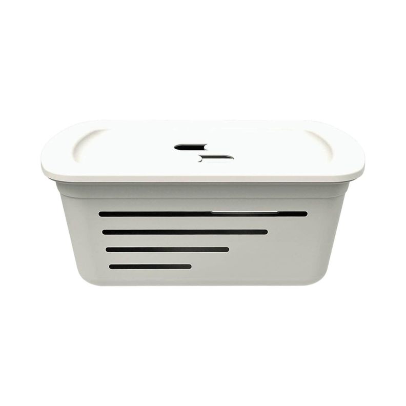 Canasta Organizadora Soprano 5L Hielo Con Tapa-1
