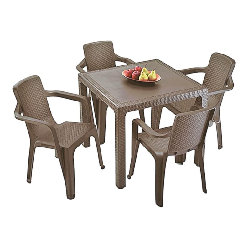 Mesa Plastico Café 80X80 cm Eterna Rimax-4