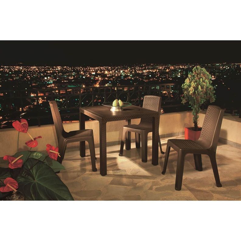 Mesa Plastico Café 80X80 cm Eterna Rimax-5