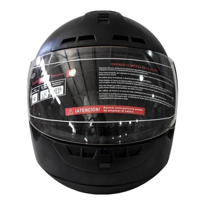 Casco Full Face Bx603 Talla L Color Flat Black Certificado DOT-2