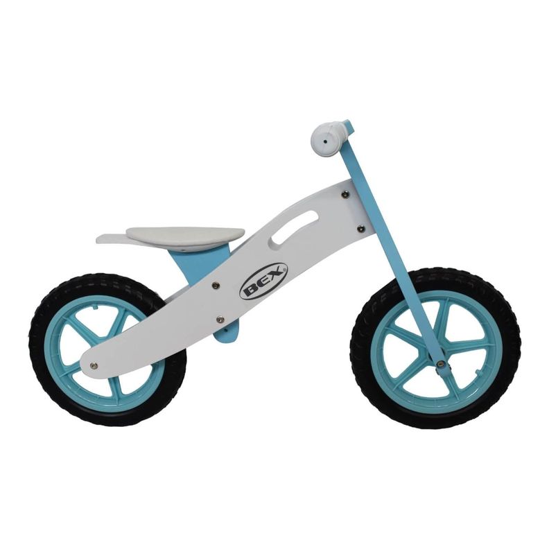 Bicicleta Madera Equilibrio Aprendizaje Sin Pedal Azul Bex-2