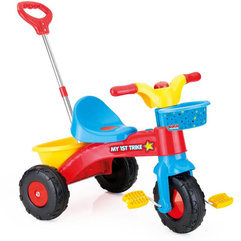 Triciclo a pedales con Agarre Parental 70x46x70Cms Dolu Rojo
