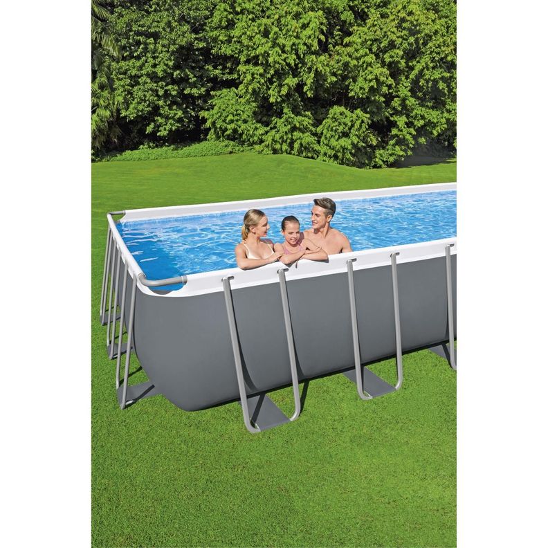 Piscina Power Steel™ Gris Oscuro 6.40M X 2.74M X 1.32M Pool Set / 19,281 L-5