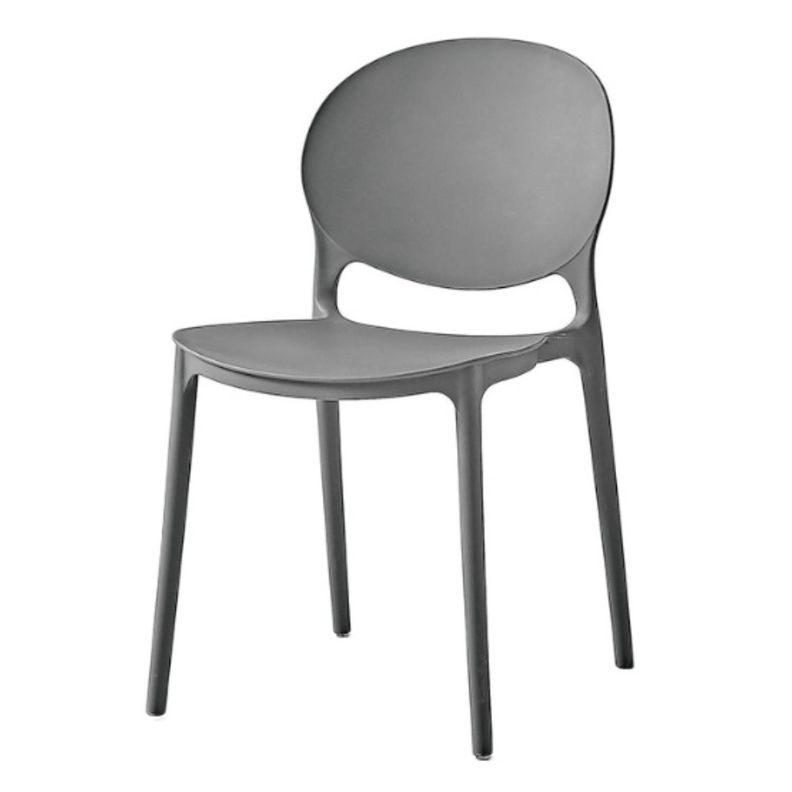 Silla Plastico Apilable Deco Berlin Gris Escandinavia