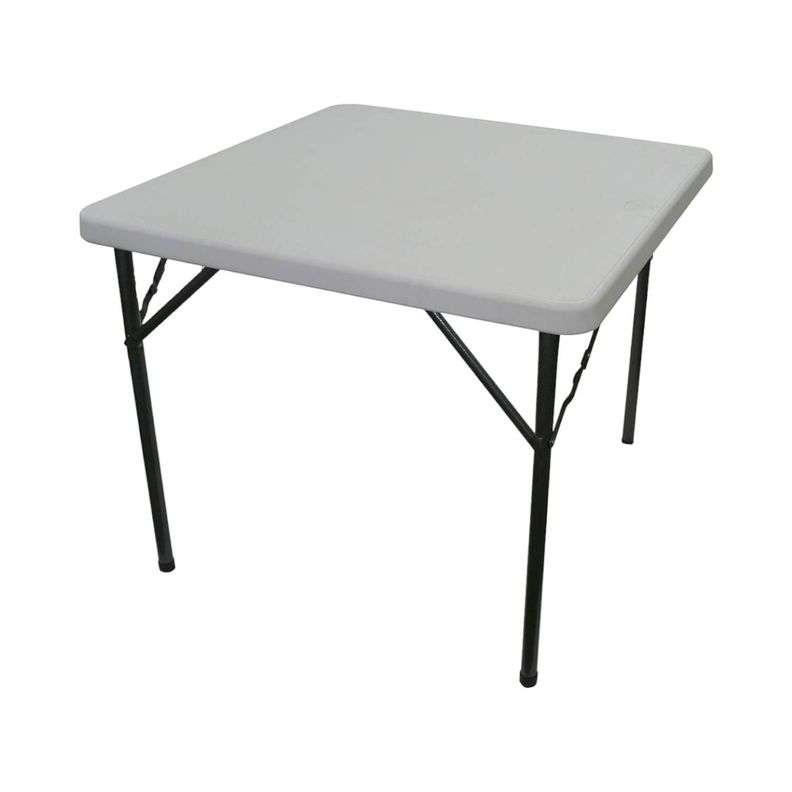 Mesa Plegable Cuadrada 86x86 Cms Blanca Northwest-0