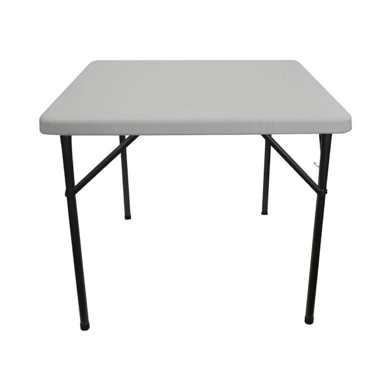 Mesa Plegable Cuadrada 86x86 Cms Blanca Northwest-4
