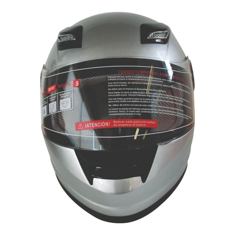 Casco Full Face Bx107 Talla L Silver Certificado ECE Bex-1