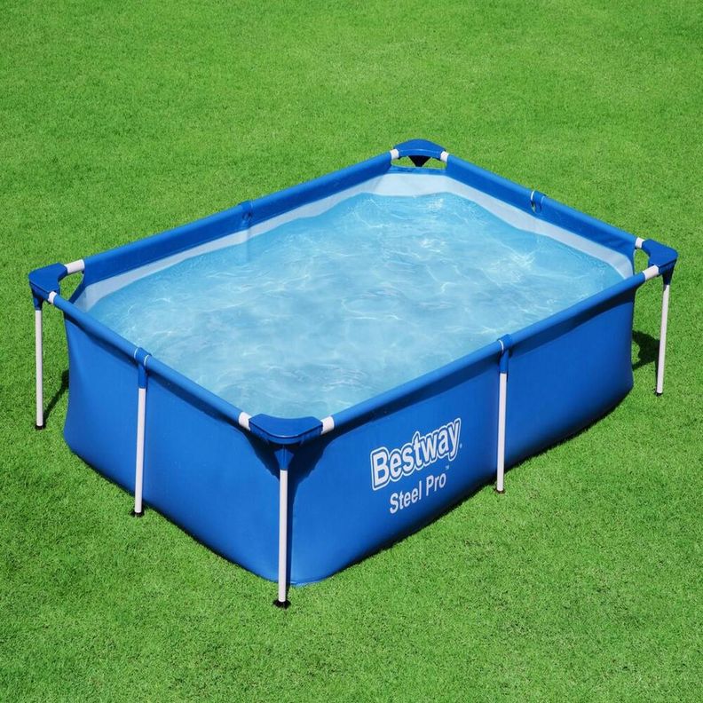 Piscina Bestway Rectangular Steel Pro 2.21MX1.50MX43Cm Azul-1