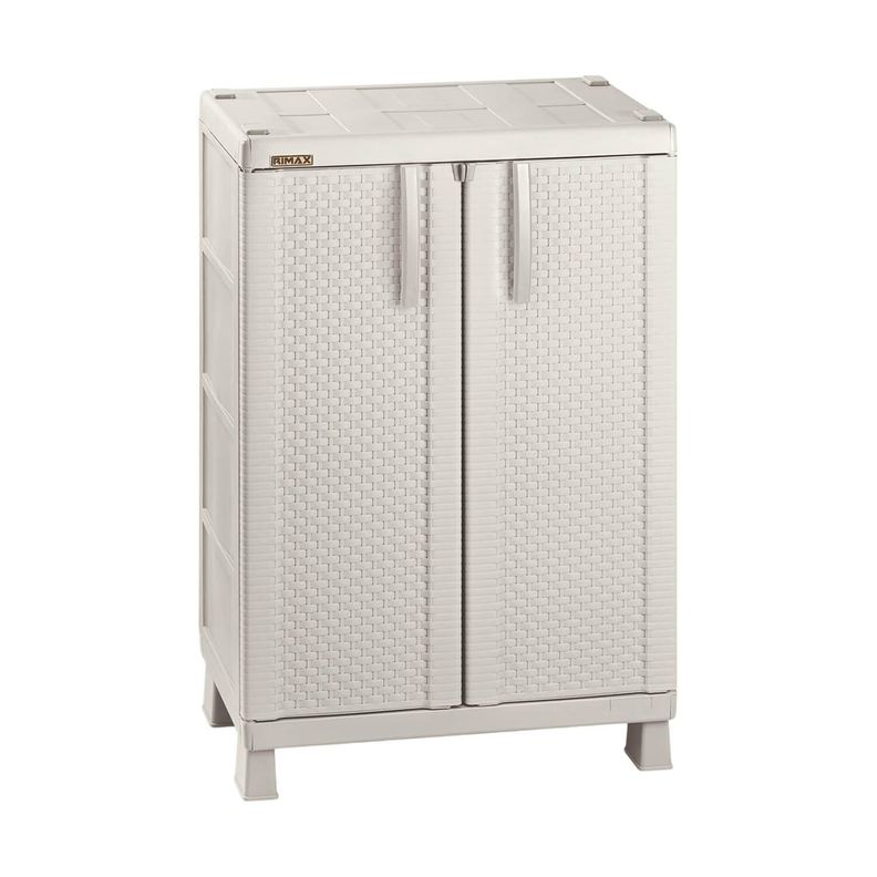 Armario Multiuso Plastico Tejido Taupe 65x45x101.5 cm Rimax-0
