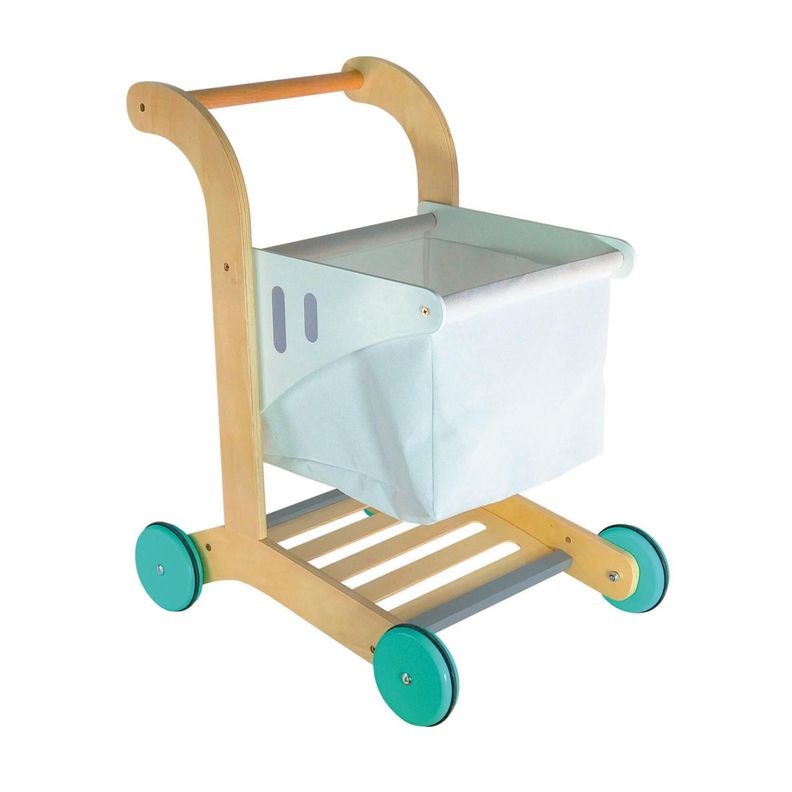 Carrito Supermercado de Madera Cerdeña 44x34x54cm Gamepower-0