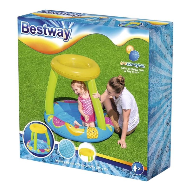 Piscina Inflable Bestway Con Techo Para Bebés 94X89X79Cm-2