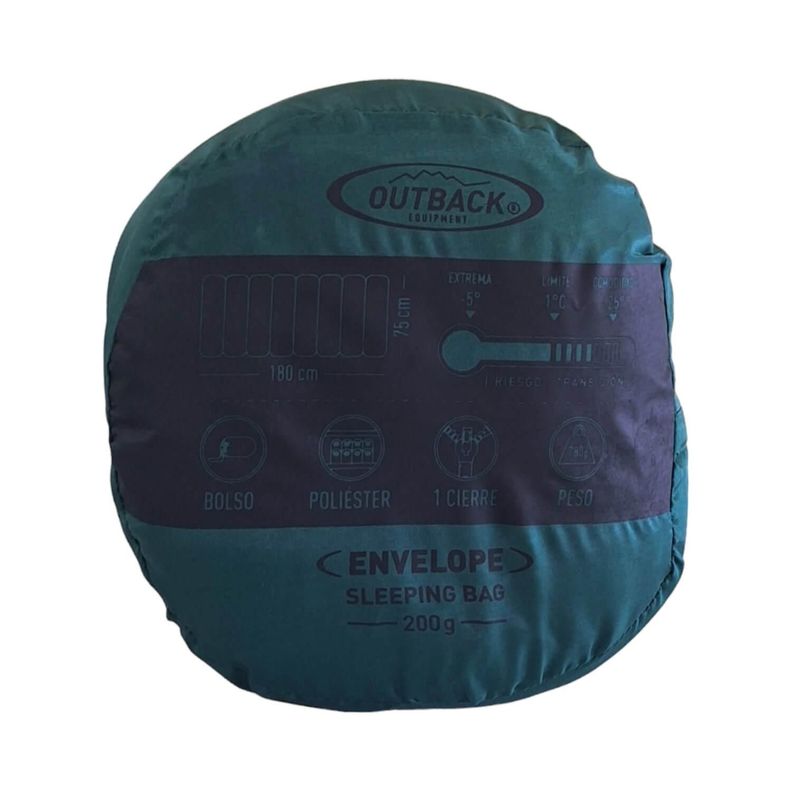 Saco De Dormir Estilo Envelope Oscuro Outback-3