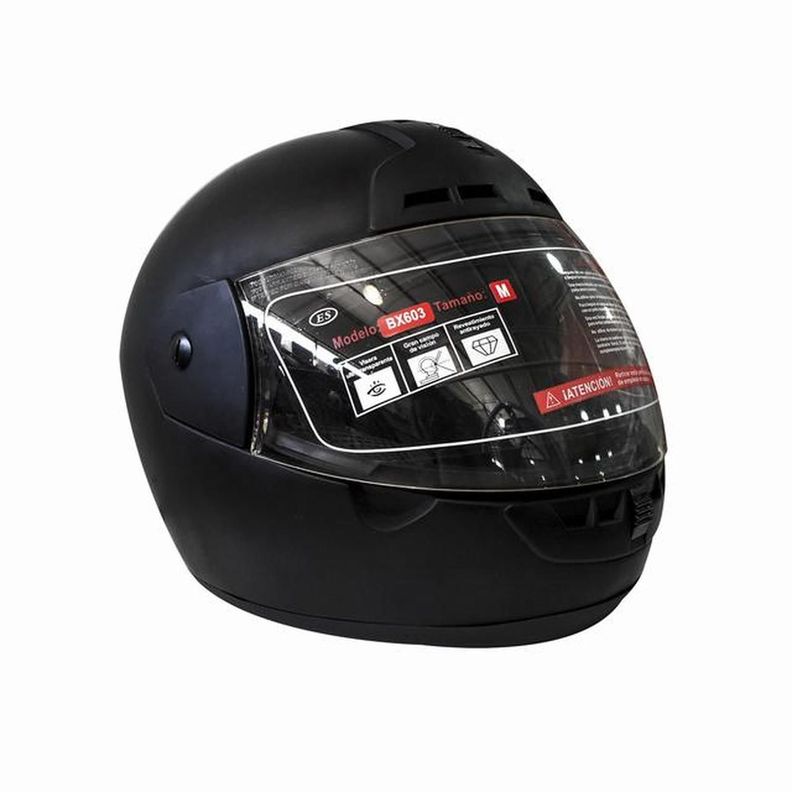 Casco Full Face Bx603 Talla M Flat Black Certificado DOT-2