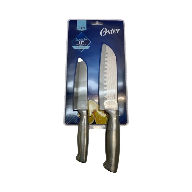 Set Cuchillos Santoku acero inox 2 piezas Edgefield Oster-3