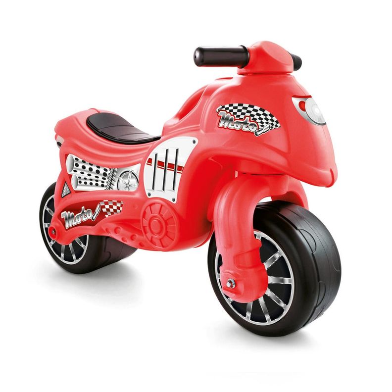 Correpasillo Andador Moto Roja Para Ninos 71X27X50 Cms Dolu Rojo