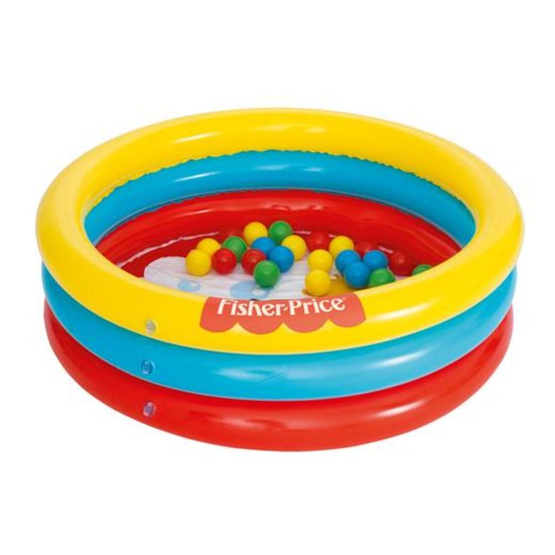 Piscinas De Pelotas Fisher-Price 3 Anillos 91Cm X 25Cm-0
