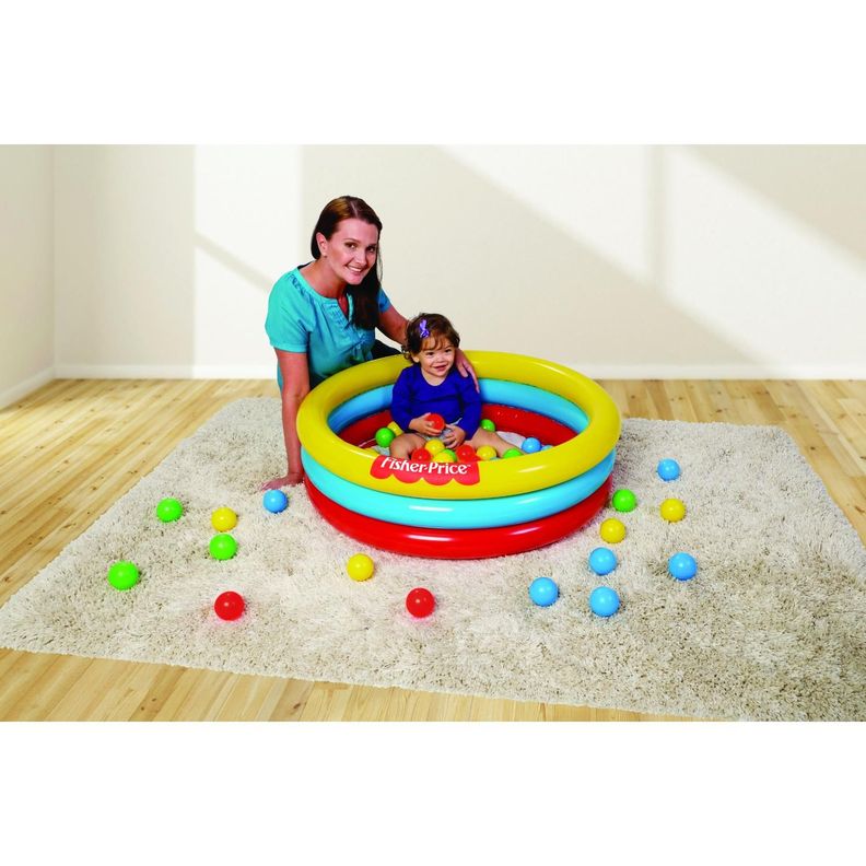 Piscinas De Pelotas Fisher-Price 3 Anillos 91Cm X 25Cm-1