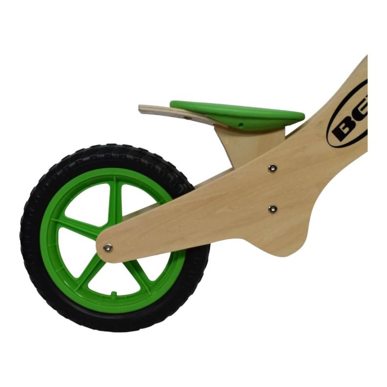 Bicicleta Madera Equilibrio Aprendizaje Sin Pedal Verde Bex-2