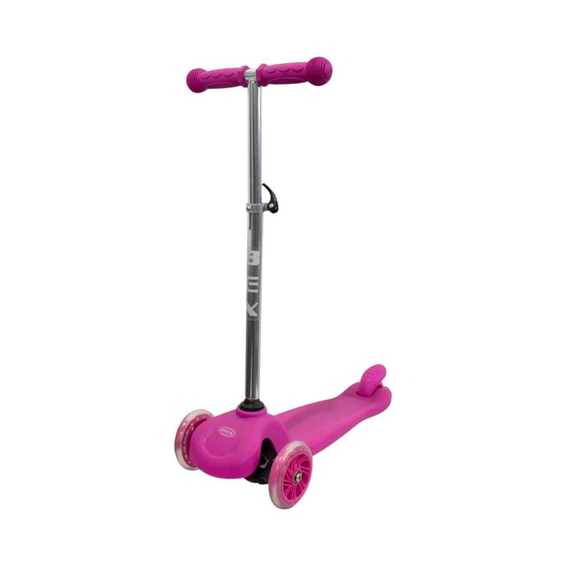 Scooter Monopatin Niño 3 Ruedas Ajustable 50-70Cms Rosa Bex-0