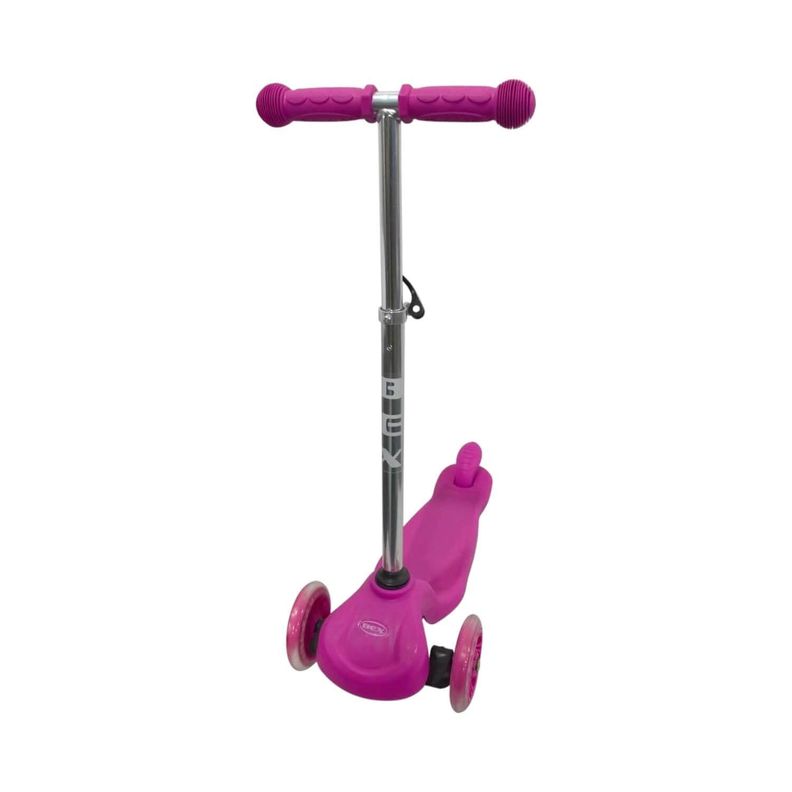 Scooter Monopatin Niño 3 Ruedas Ajustable 50-70Cms Rosa Bex-3