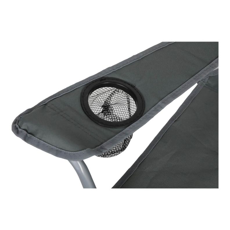 Silla Plegable Outback Con Apoyabrazos Gris-2