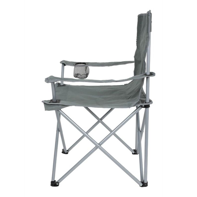 Silla Plegable Outback Con Apoyabrazos Gris-8