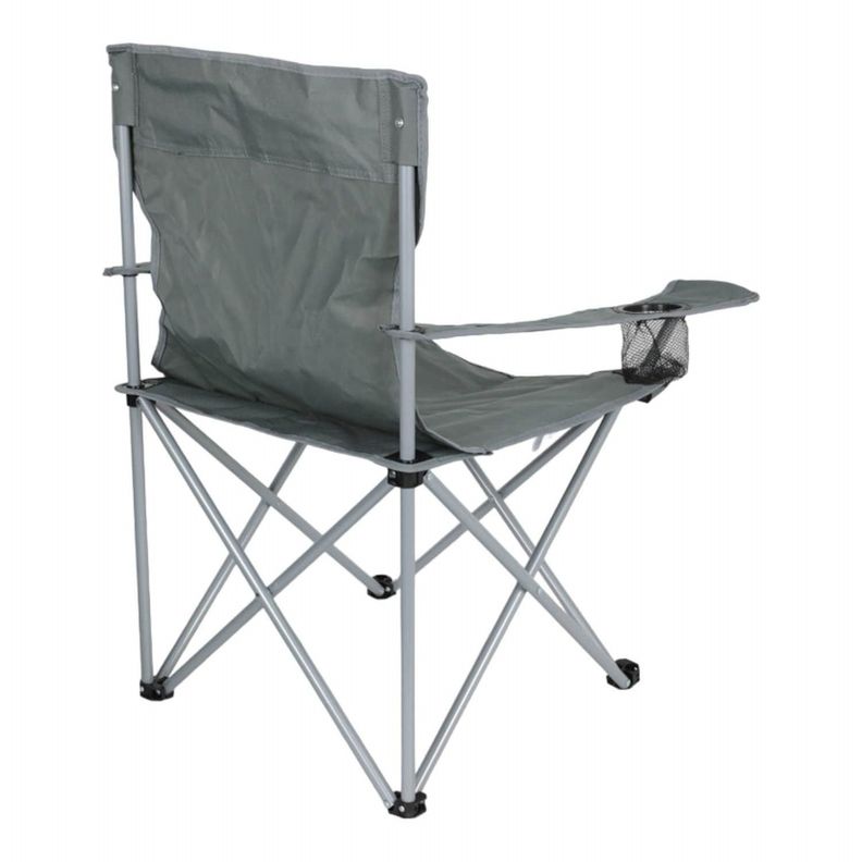 Silla Plegable Outback Con Apoyabrazos Gris-9