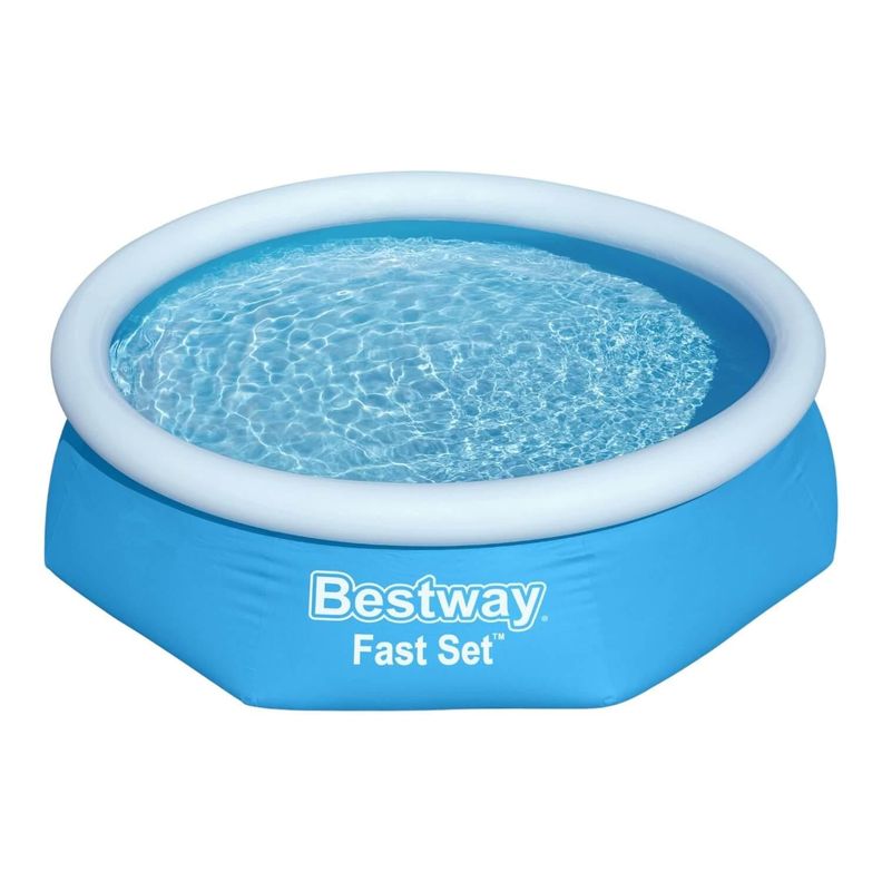 Piscina Bestway Redonda Fácil Armado con filtro 2.44MX61Cm-0