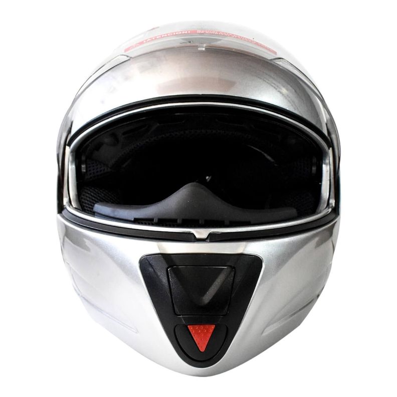 Casco Full Face Bx210 Talla L Silver Bex Certificado DOT-4
