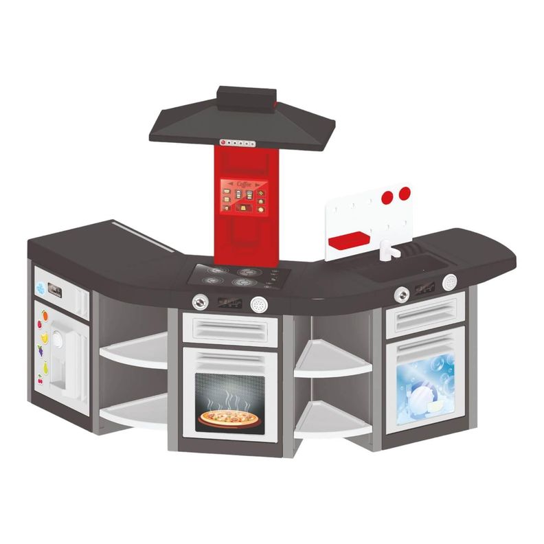 Cocina Juguete Plastica Triple + Accesorio 139x65x100Cm Dolu-0