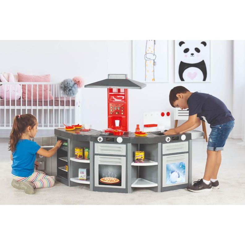 Cocina Juguete Plastica Triple + Accesorio 139x65x100Cm Dolu-3