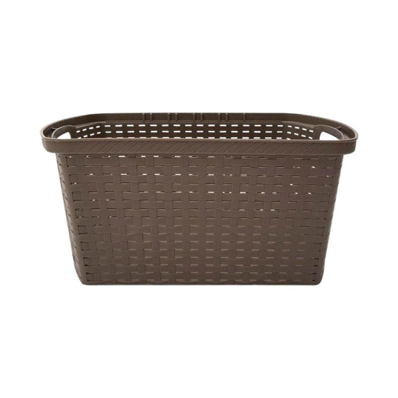 Canasta Plastica Café 39x28x17 cm Shia Rimax-4