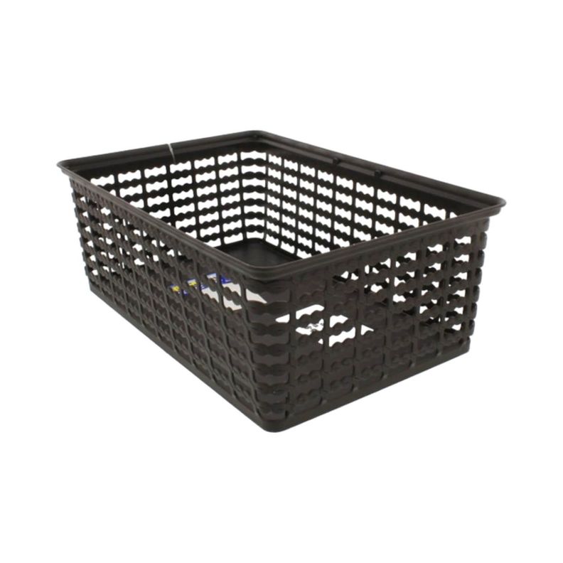 Canasta Plastica Café 35.6X23.6X13 cm Deco Rimax-2
