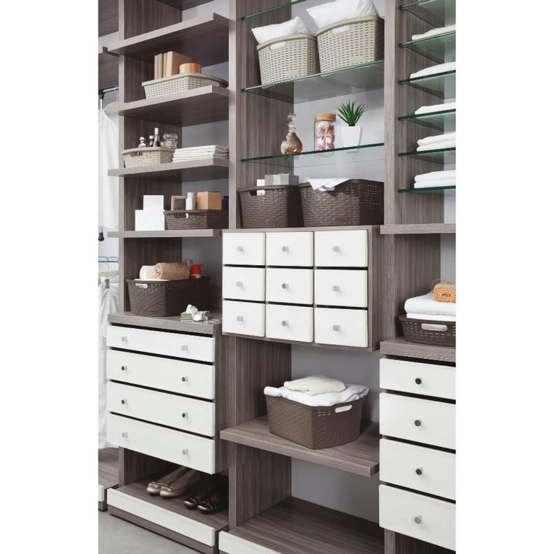 Canasta Plastica Café 35.6X23.6X13 cm Deco Rimax-4