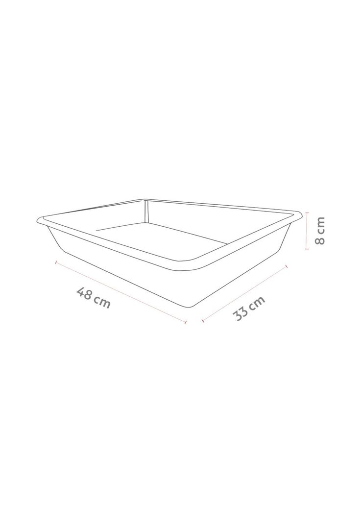 Arenero Bandeja Gato 9 Litros 48X33X8Cm Negro Plastiken-3