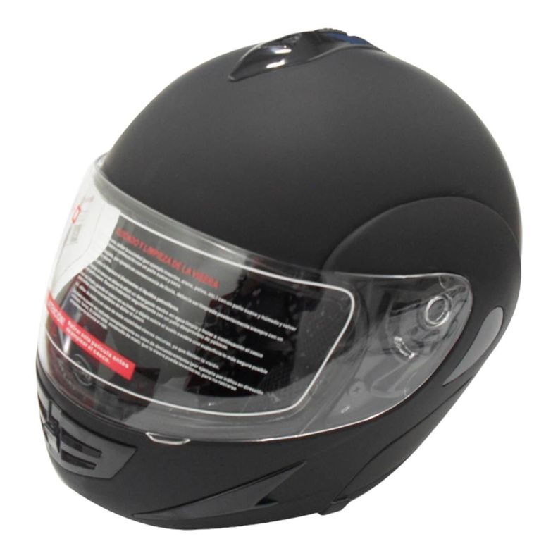 Casco Full Face Bx200 Talla M Flat Black Certificado Bex-0