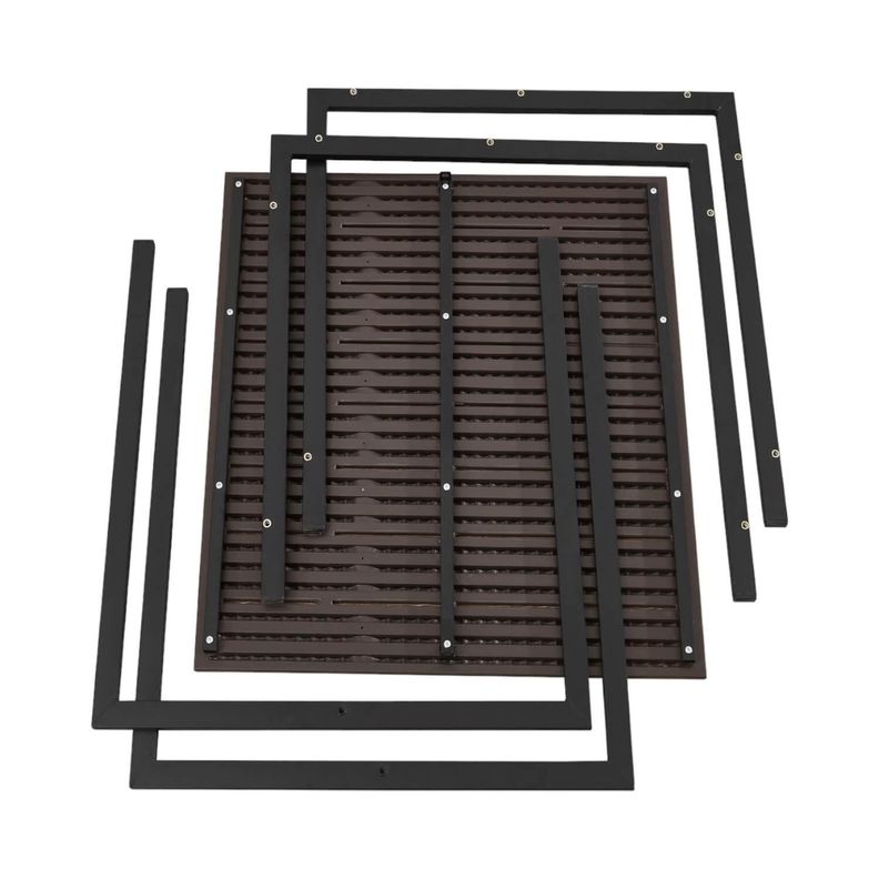 Mesa Terraza Polywood Impermeable 78X78cm Gris Northwest-1