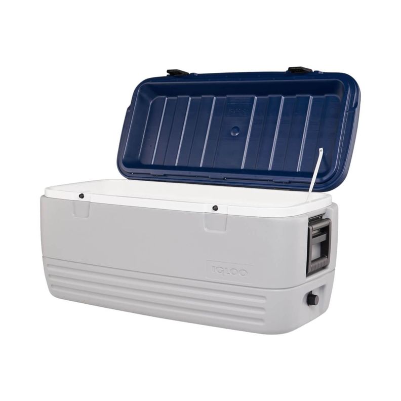 Cooler Nevera Hielera MaxCold Gris 113 Litros Azul Igloo-4