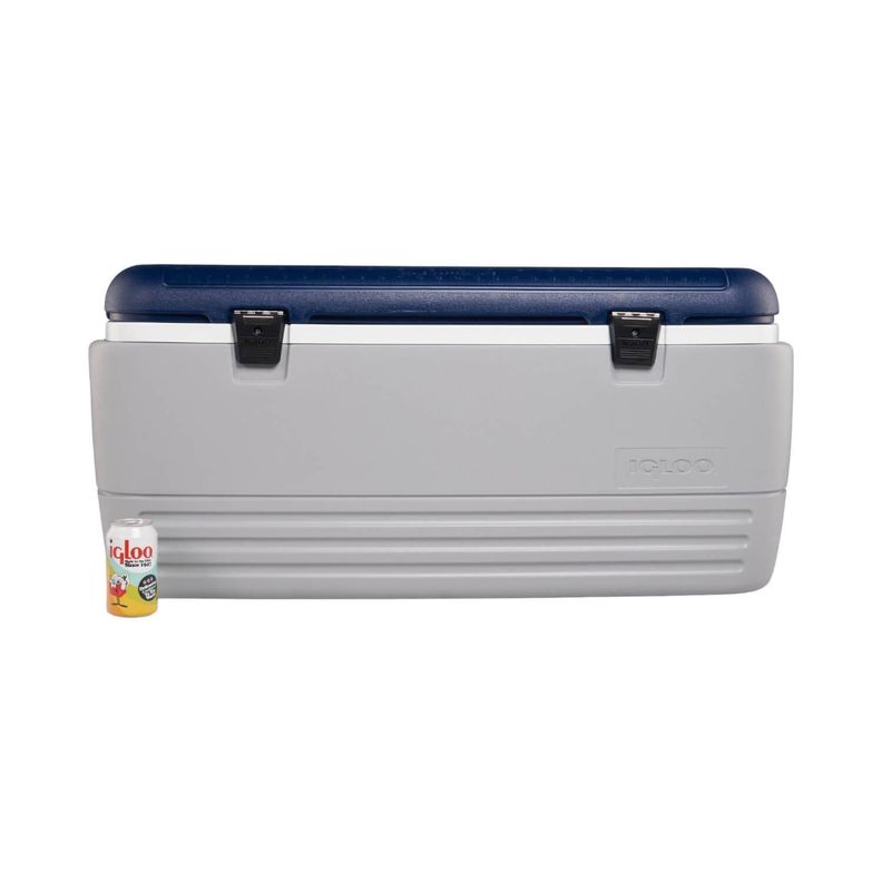 Cooler Nevera Hielera MaxCold Gris 113 Litros Azul Igloo-9