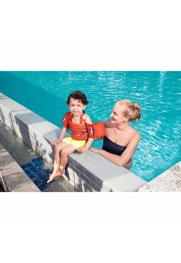 Kit Flotador con Alitas + Lentes Agua Niños 1-3 Años Bestway-1