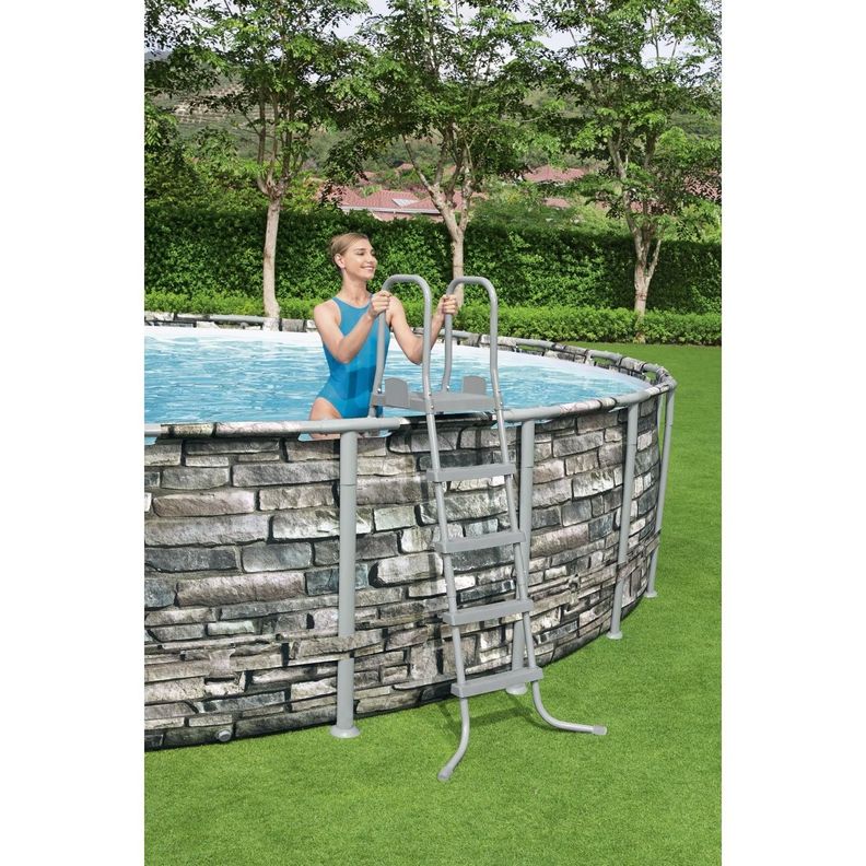 Piscina Bestway Redonda Piedra Filtro+Accesorios 6.71MX1.32M-8
