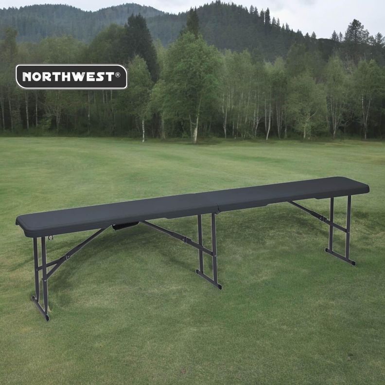 Banca Plegable 43X28X182cm Negra Northwest-2