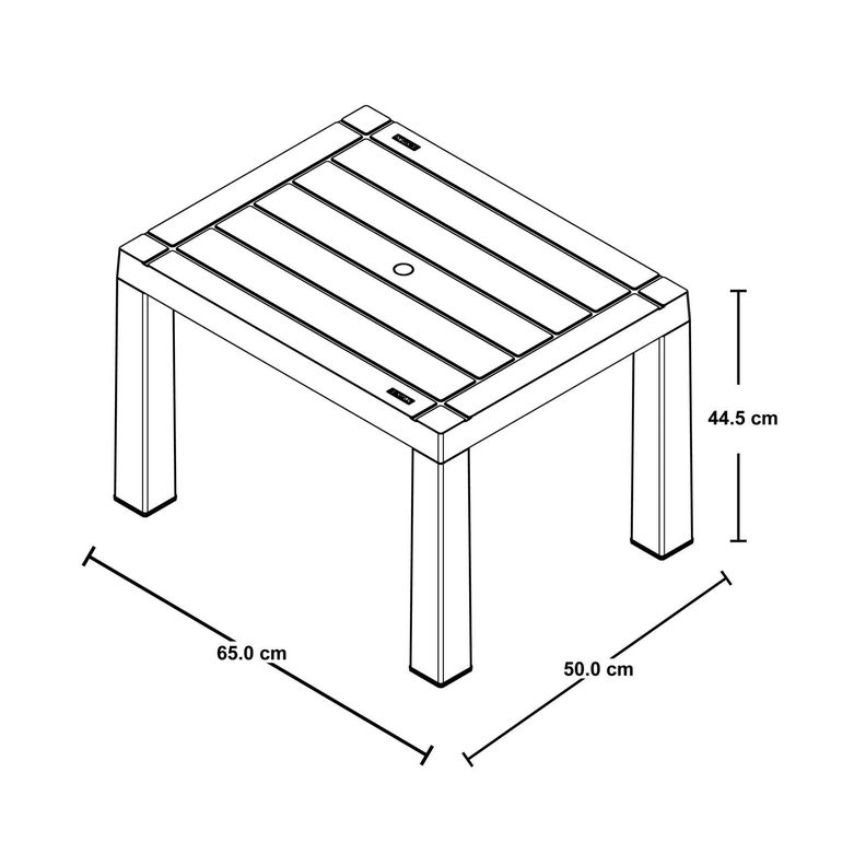 Mesa De Centro Terraza Gris 65x50 Cm Baru Rimax-3