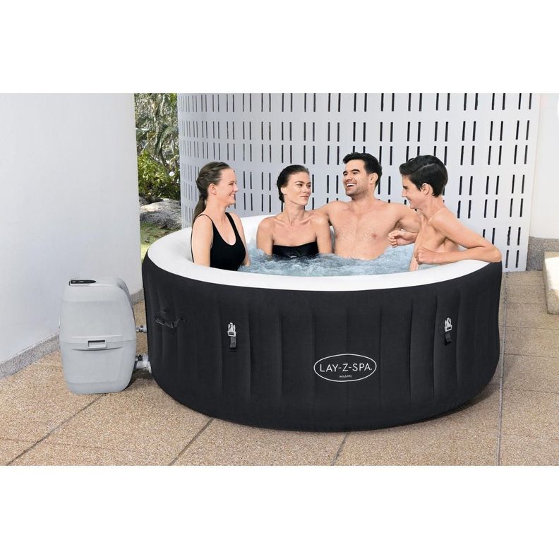 Hot Tub Spa Jacuzzi Inflable Miami 4 Personas Bestway-1