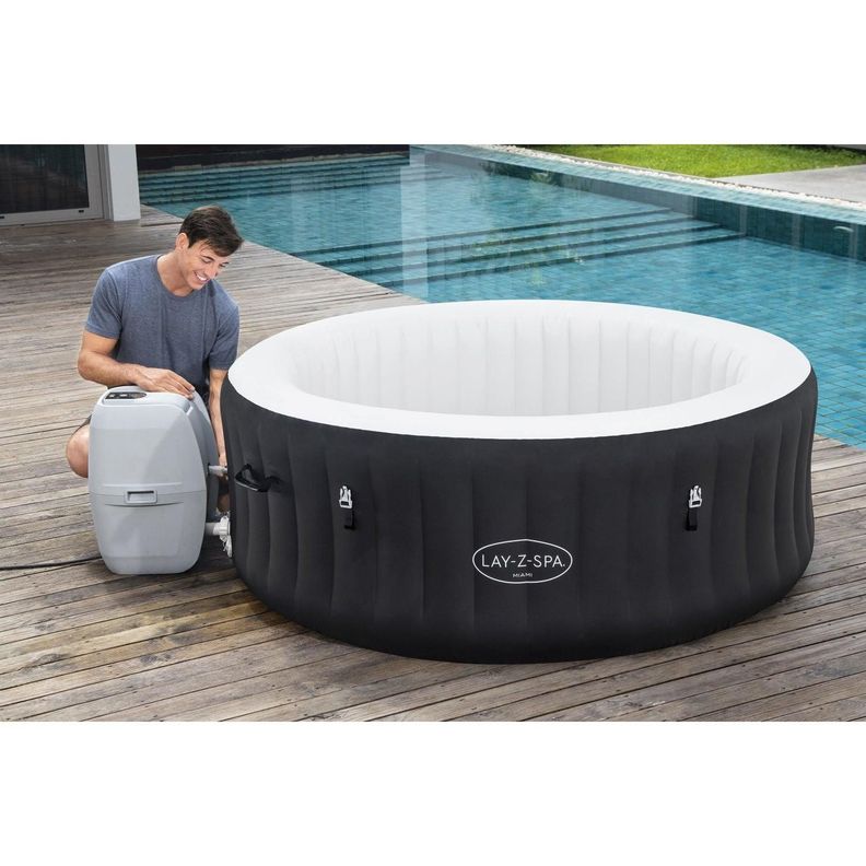 Hot Tub Spa Jacuzzi Inflable Miami 4 Personas Bestway-6