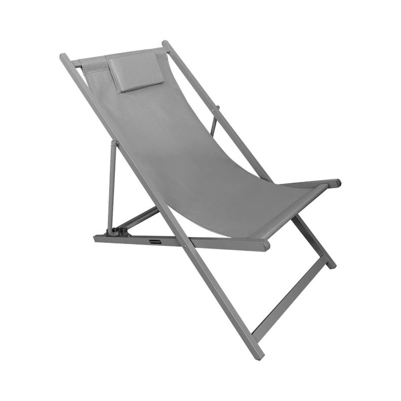 Silla Reposera Playa Piscina Plegable New Port Gris Northwest-0