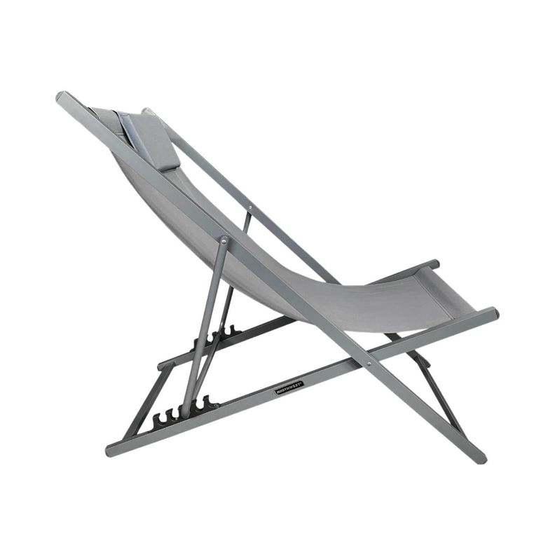 Silla Reposera Playa Piscina Plegable New Port Gris Northwest-1