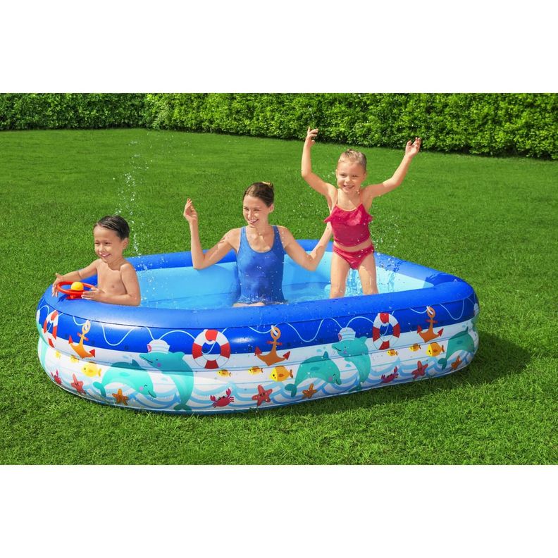 Piscina Inflable Bestway Con Toldo Desmontable 213x155x132cm-8