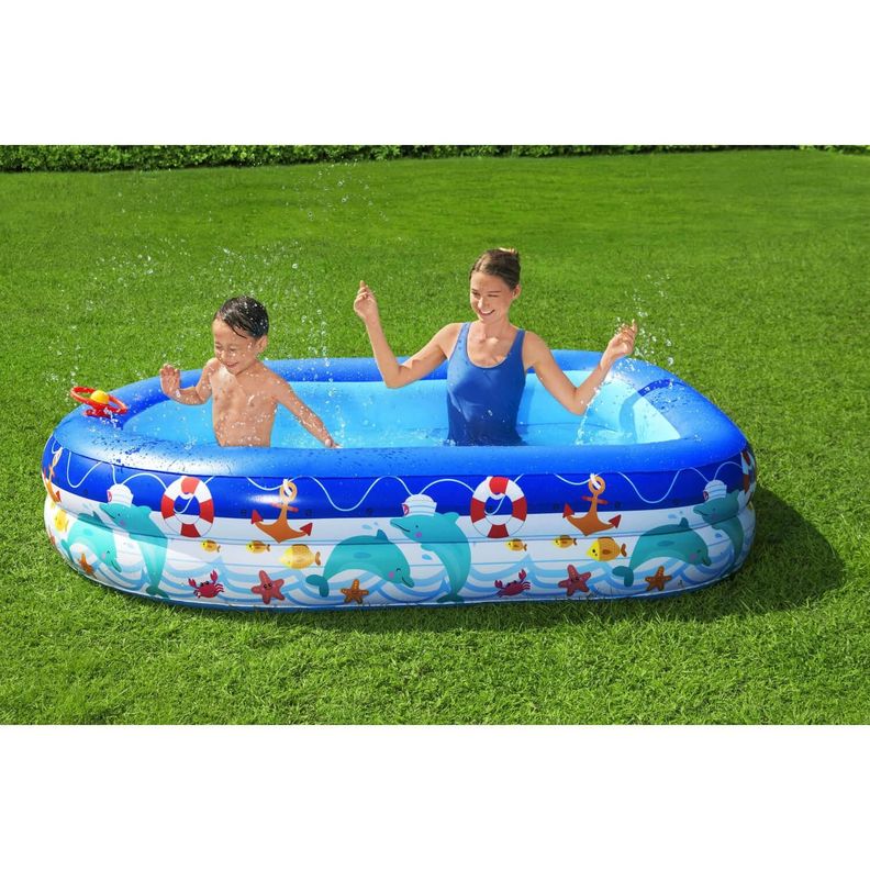 Piscina Inflable Bestway Con Toldo Desmontable 213x155x132cm-9